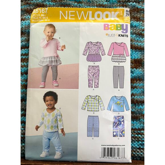 Simplicity Sewing pattern 6167 Pattern Baby dress top pants size NB-L - Picture 1 of 5